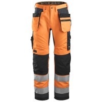 Snickers 2x 6230 Hi-Vis Trousers Holster Pockets